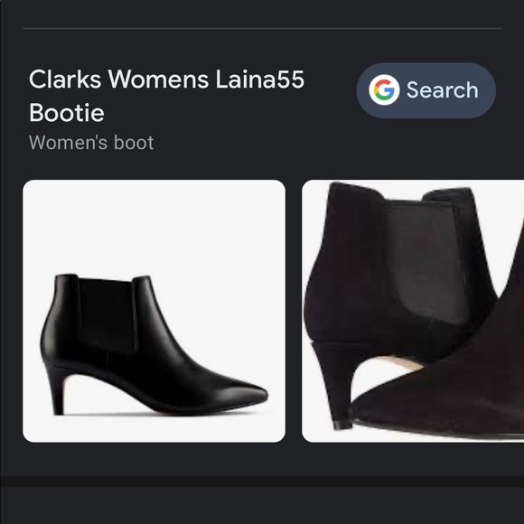 Black leather Clark’s Laina 55 boots - LIKE NEW, never worn - Picture 3 of 3